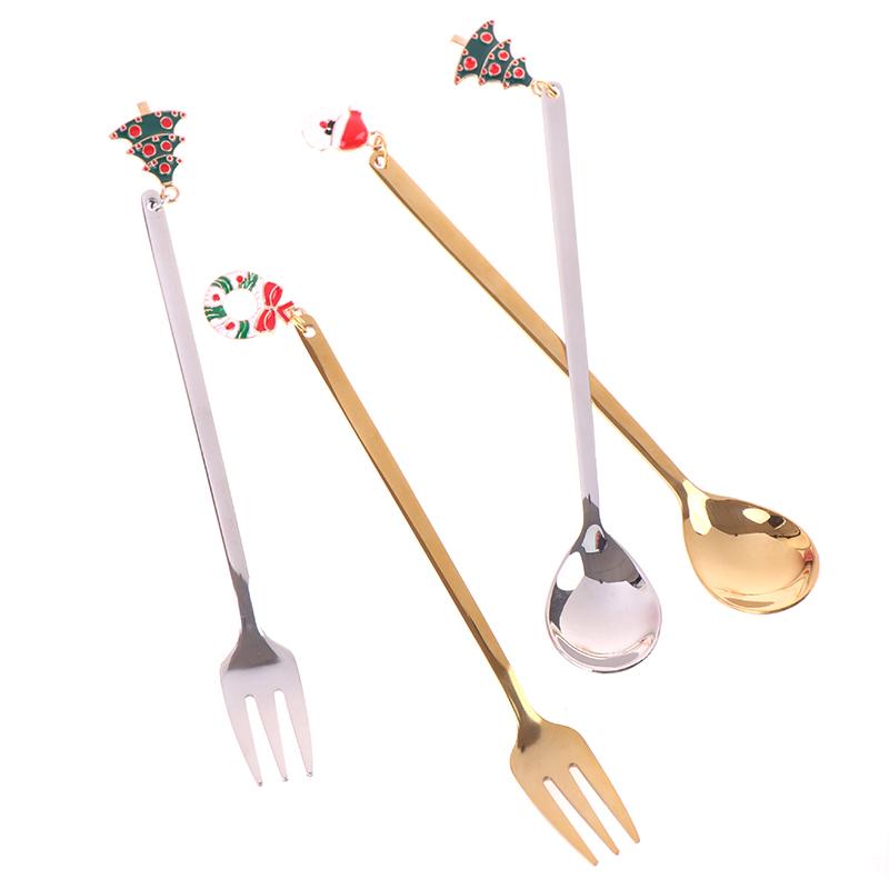 6Pcs Bunte Gabeln und Löffel 6Pcs Bunte Gabeln und Löffel