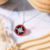 Acrylic Necklace Skz Fluorescent Rod Inspired Compass Pendant Necklace