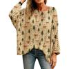 Hollow Out 3D Print Long Sleeve Christmas Sweater