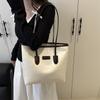 Large-capacity Bag Women's 2025 New Leisure Work Shoulder Bag, High-end College Student Class Commuting Tote Bag
