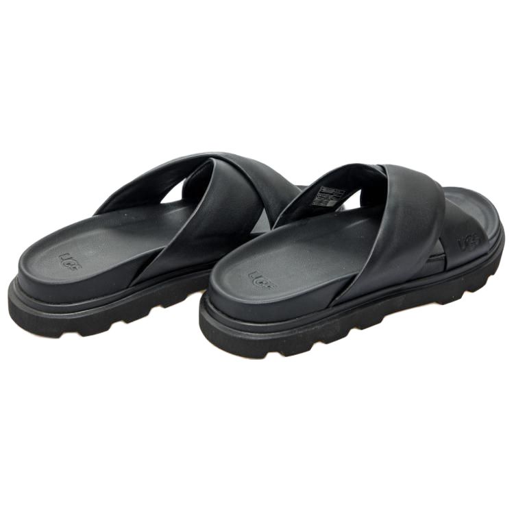 UGG Capitola Cross Slide Sandal Black Men Sneakers 1153076-BLK