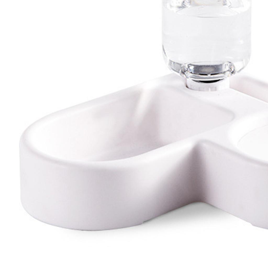Haustierfutter- und Wassernäpfe rechtwinkliges Design platzsparend multifunktional automatische Doppel-Haustiernäpfe