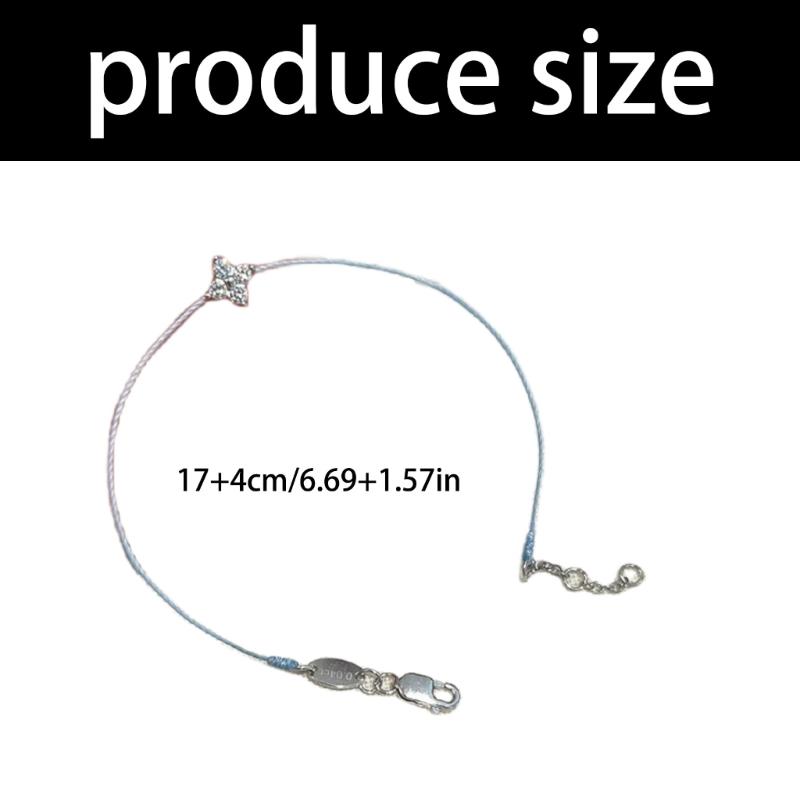 Alloy Star Pendant Bracelet Featuring Crystals Accent Adjustable Chain For Layer Wristwear Styles