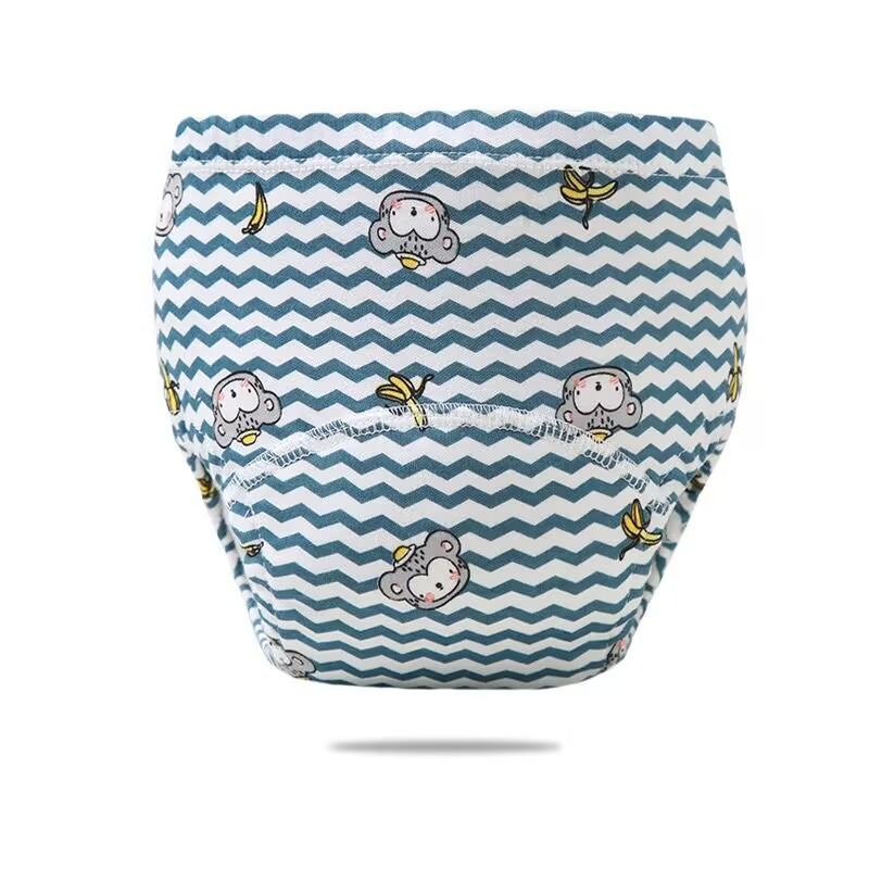 6-lagige wasserdichte, wiederverwendbare Baumwolle, Baby-Trainingshose, Säuglings-Shorts, Unterwäsche, Stoff, Babywindel, Windeln, Höschen, Windelwechsel