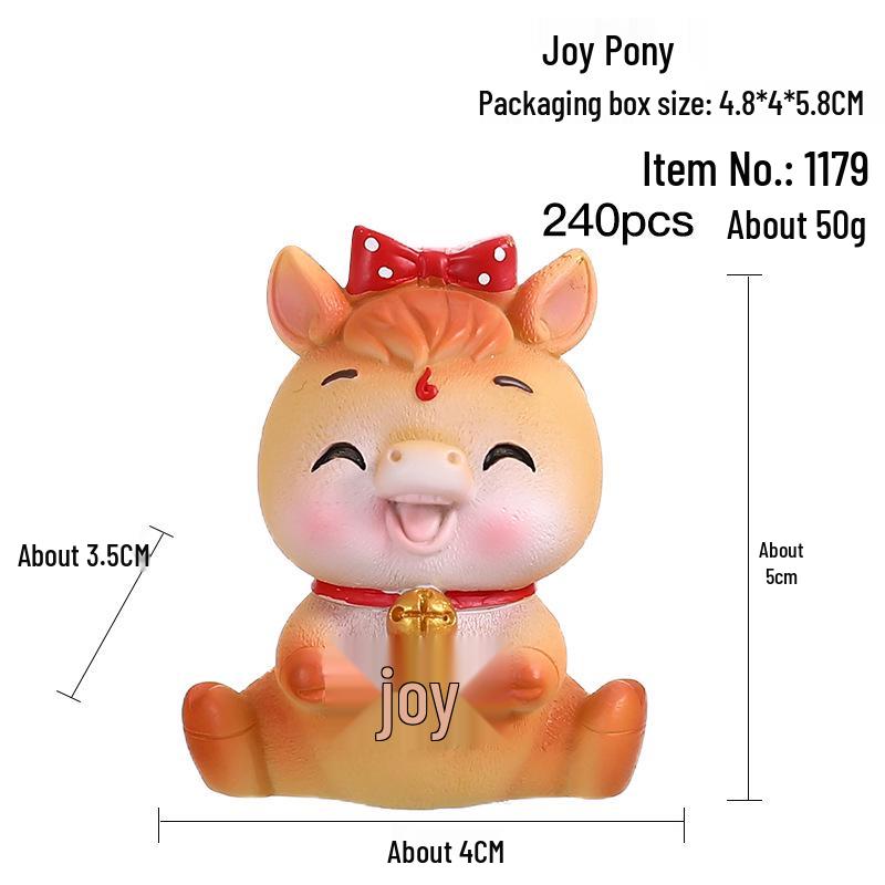 

Creative Zodiac Horse Bobblehead Ornament for Home, Office, or Car