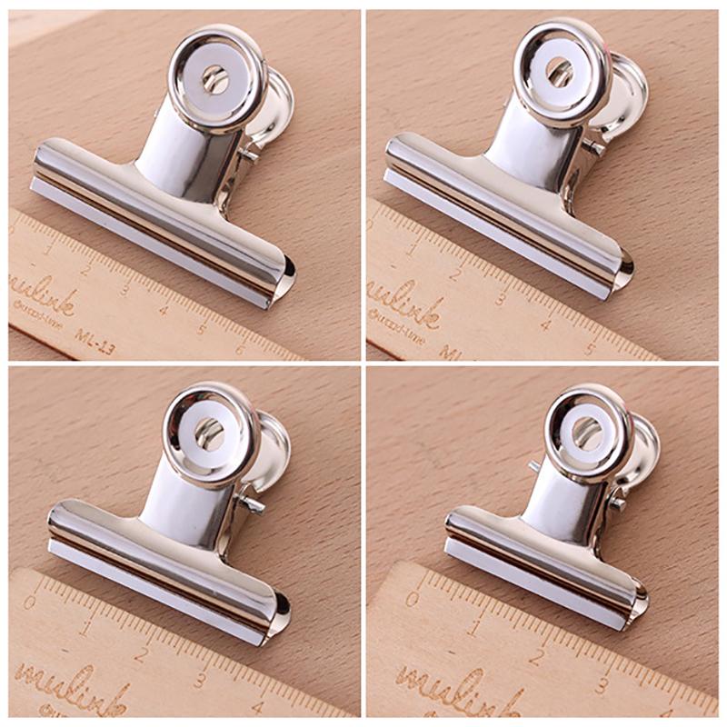 Round Head Steel Clip Silver Receipt Clip Stainless Steel Long Tail Clip