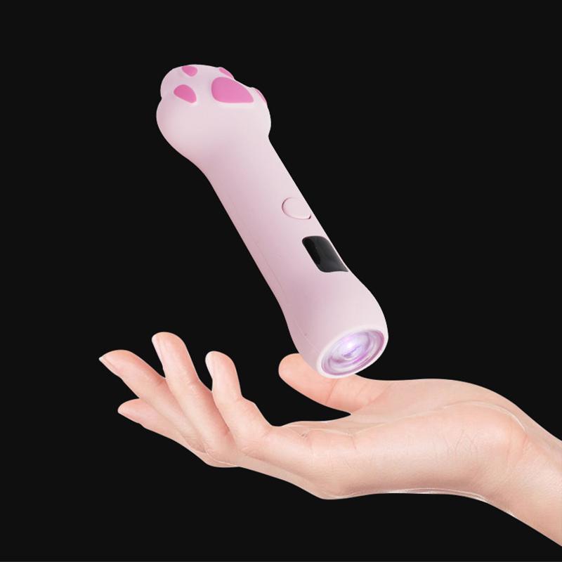 Cat Claw Shape Uv Light Fast Curing Nail Light For Gel Nail Polish Portable Led Nail Lamp Rechargeable Usb Handheld Nail Dryer