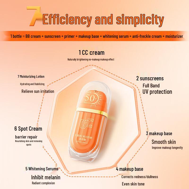 VC Whitening Sunscreen Tone-Up Cream SPF50+ PA+++