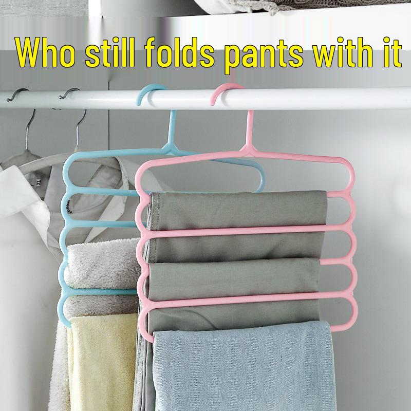 Five-Layer Multifunctional Hanging Rack for Pants, Silk Scarves, and Ties