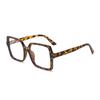 Large Frame Square Ultra-Light Anti-Blue Glasses Fashionable Plain And Thin Flat Glasses Women'S Advanced Flat Glasses