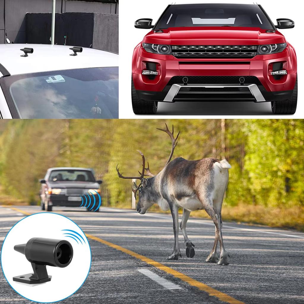 4Pcs Anti Collision Siren Deer Repeller Wildlife Repel Warn Device for Vehicle Field Drive Animal Warn Whistles Alert Equipment