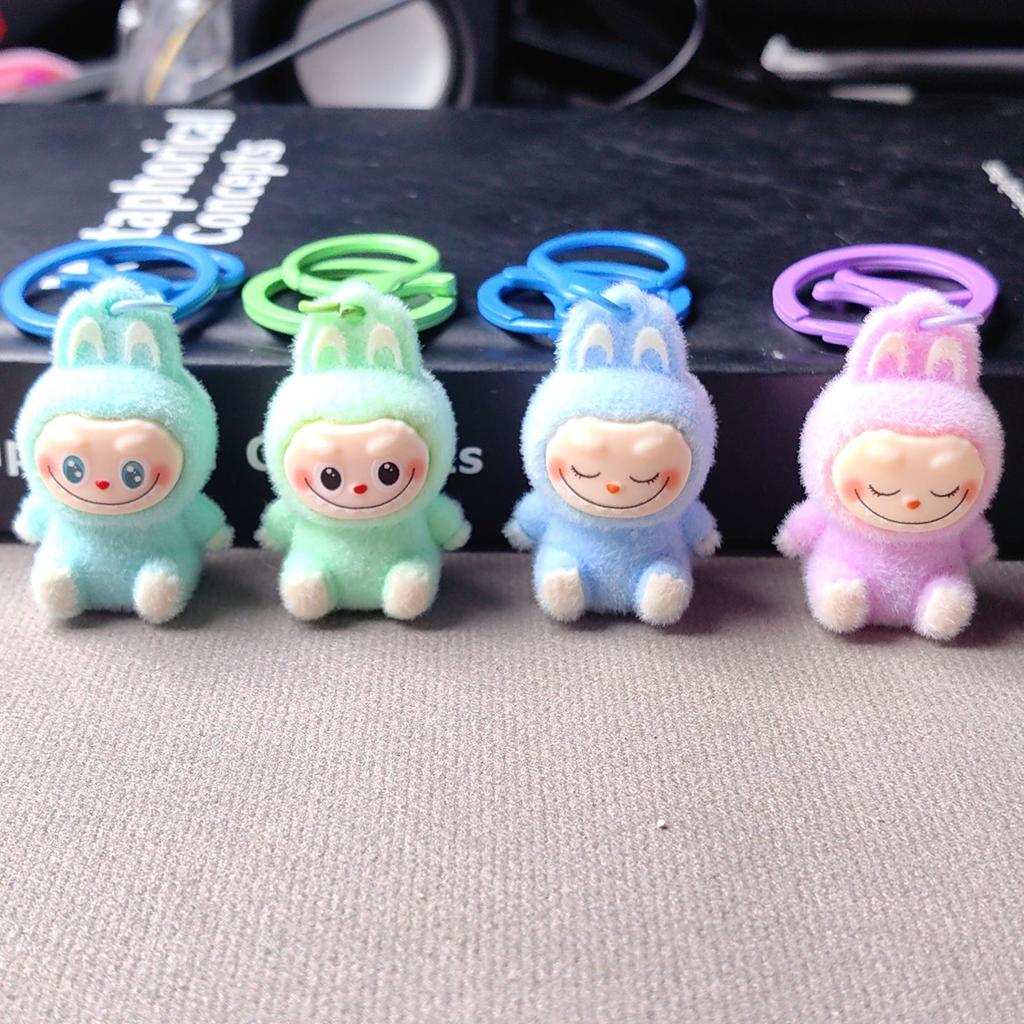Flocking Mini Baby-free Keychain Vinyl Cute Baby Walking Bag Mobile Phone Pendant Cute Pendant