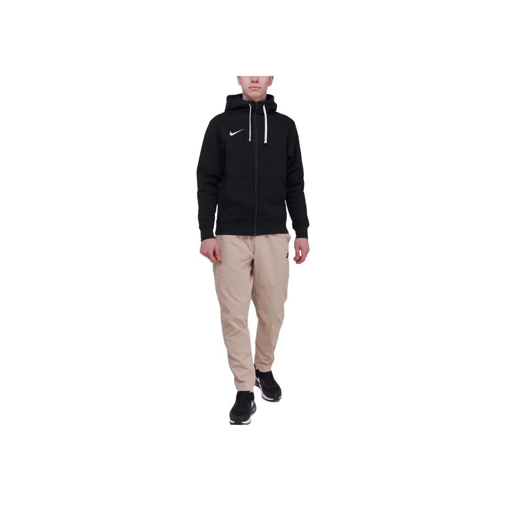 Nike Logo Print Hooded Zipper Long Sleeve Sweatshirt Men sweatshirt Black CW6887-010