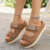 2025 Casual Summer Women Flat Slip on Beach Sandals Round Toe Strap Sandals Comfortable Designer Shoes Women Zapatos De Mujer