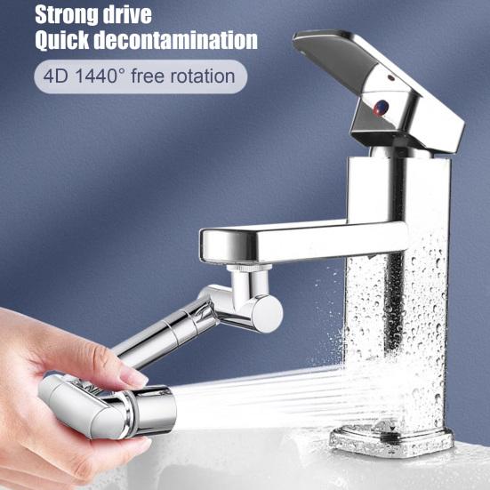 1/2Pcs Faucet Sink Extender Heavy Duty Swivel Aerator Rotating Faucet Extension
