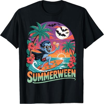 Halloween Sommer Ween Dracula Kostüm Strandparty Halloween T-Shirt