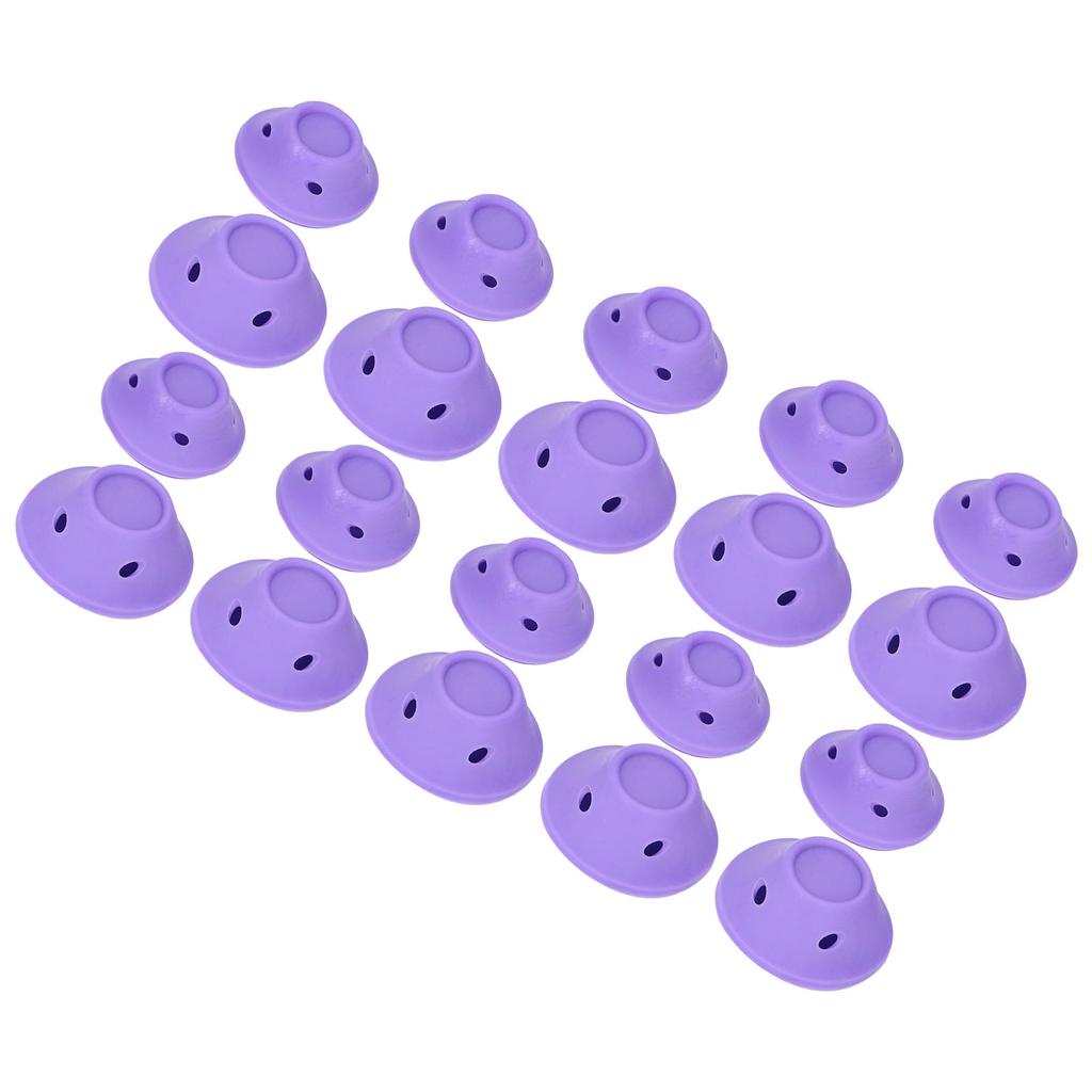 20 Stück Lockenwickler Silikon Haar Style Wave Former Pilzförmige Lockenwickler Set Home für Frauen