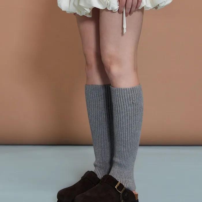 Knee-high Wool Socks Grey OZAYFA302G