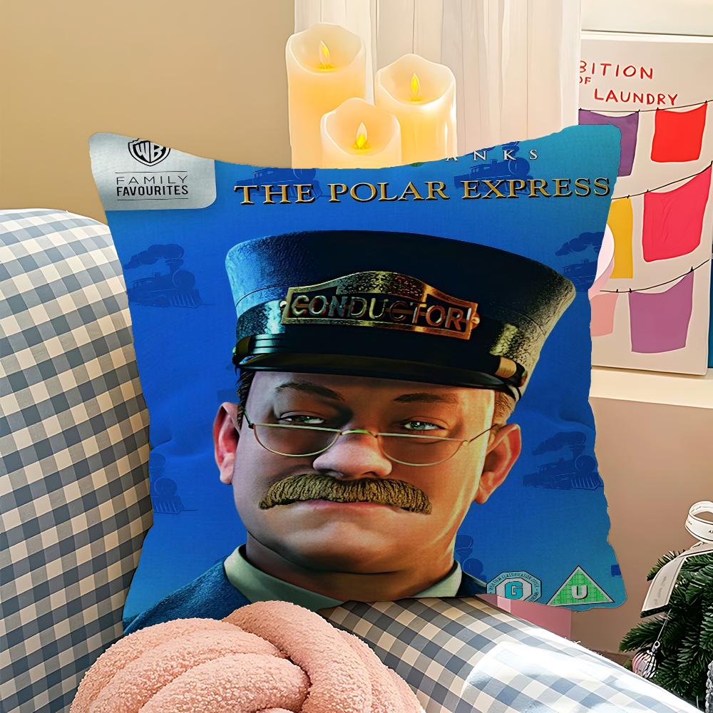MovieThe Polar Express Decorative Room Aesthetics Pillow Case Home Decor Bedroom Sofa Bed Couch Pillow Cover 45x45
