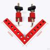 Brackets Square Corner Clamp Aluminum Alloy, Red