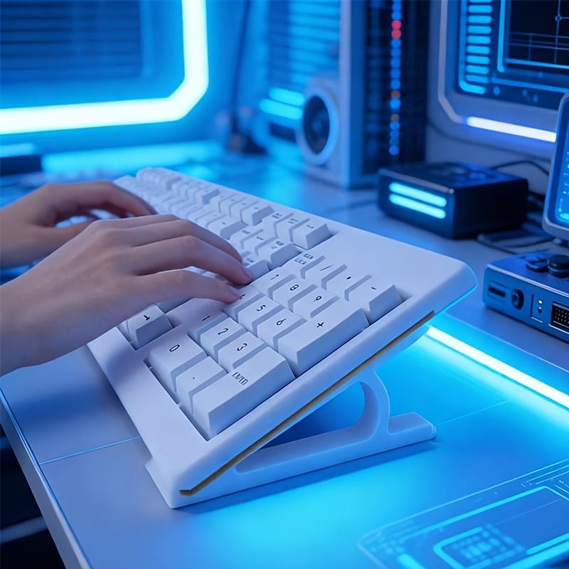 English: Ergonomic Keyboard Riser, Non-Slip Universal Stand with Multi-Color Options, Perfect for Office & Gaming