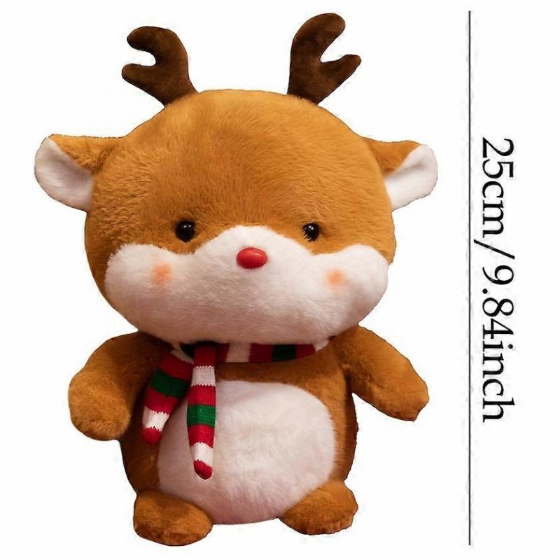 Santa Claus Snowman Cute Elk Doll Plush Toy Reindeer Doll Christmas Eve Girl Gift Doll