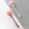 Diamond-Inlaid Handle Loose Powder Brush with High-Footed Cup for Blush & Makeup Setting