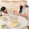 12 Egg Capacity Electric Egg Cooker for Hard Boiled Eggs, Soft, Medium, Poached Eggs, Food & Vegetable Steamer