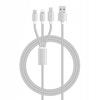 3-In-1 Charger Cable 1.2M Type-C Lightning Usb-C 5A