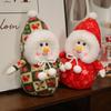 Cute Christmas Decoration Doll White Snowman Doll Plush Toy Small Children's Rag Doll Christmas Gift