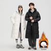 Unisex Mid-Length Thickened Windproof Down Jacket