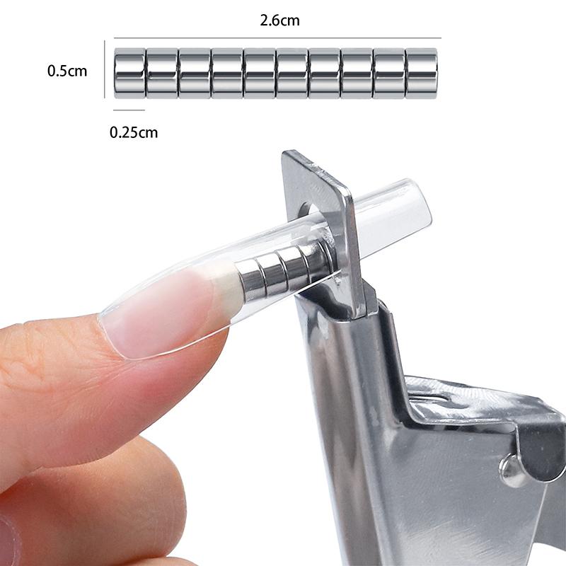 10 Buc Magneți Mici Tăietori de Margini pentru Vârfuri False Vârf Magnetic Instrument de Manichiură Pentru Unghii Acrilice Clipper Profesional pentru Nail Art