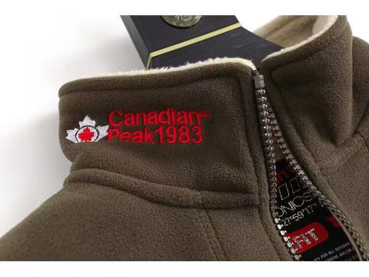 Norwegian Export Men's Winter Fleece Jacket – Fashionable, Embroidered, Versatile, and Casual.