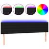 VidaXL Tête de Lit à LED Meuble de Chambre à Coucher Accessoire de Lit Double Tête de Cadre de Lit Intérieur Noir 3121760
