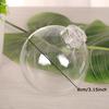 WTEMPO Bolas Decorativas Transparentes de Natal Ornamento de Esfera de Plástico Preenchível para Árvore de Natal Bolas Redondas Penduráveis Festa Interna Externa Mini Caixas de Presente