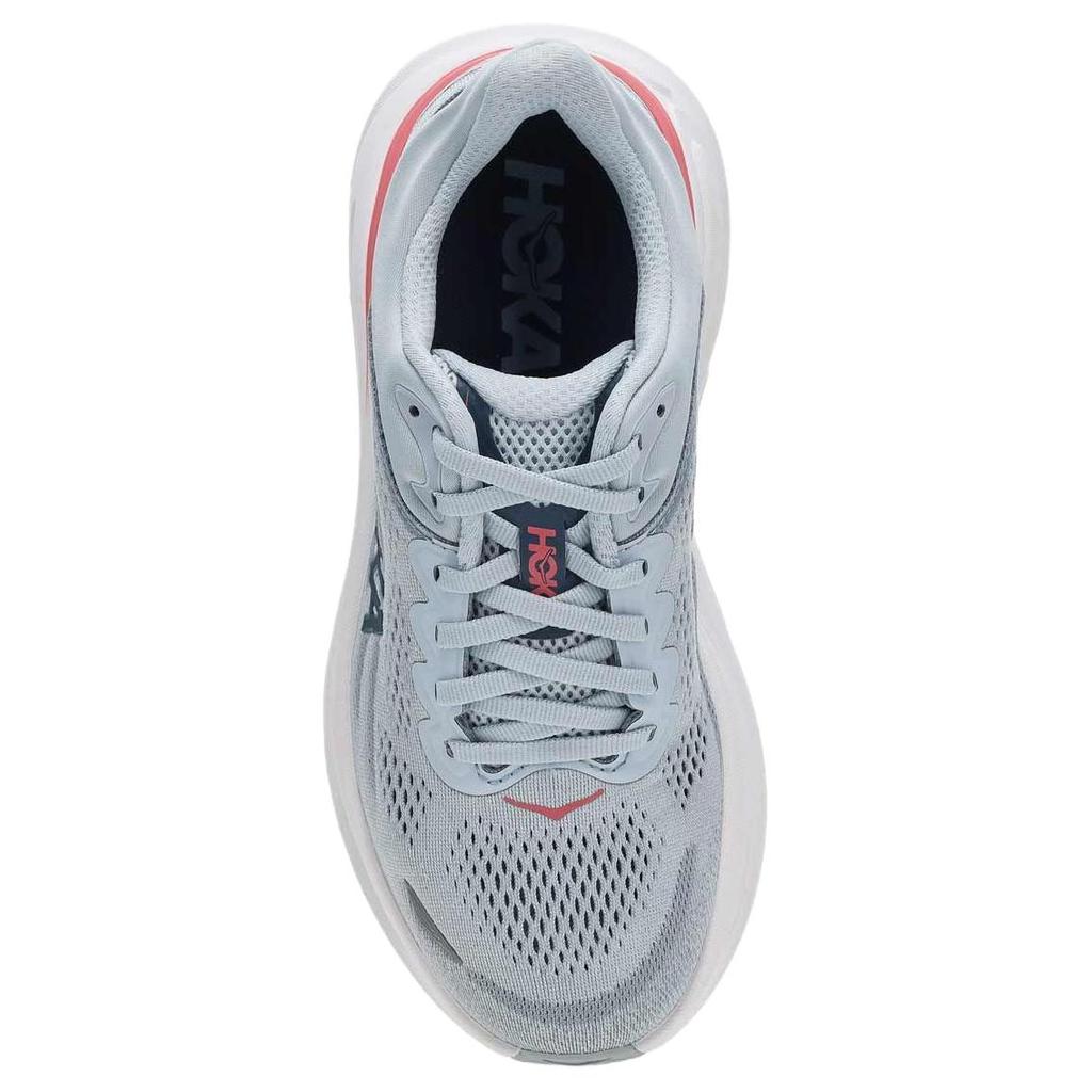HOKA ONE ONE Bondi 9 Abrasion Resistant Breathable Rebound Casual Running Shoes Women's Gray 1162014-MBLW