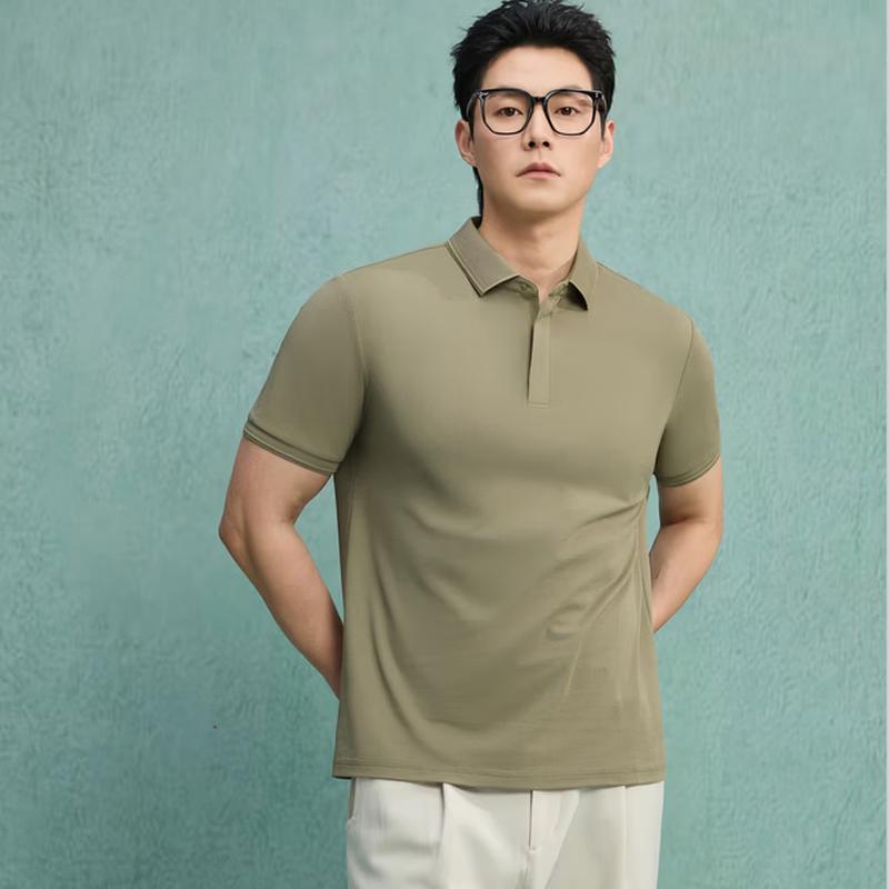 Yiliteng Men s Breathable Short Sleeve Polo Shirt YTMYYP836 4XL