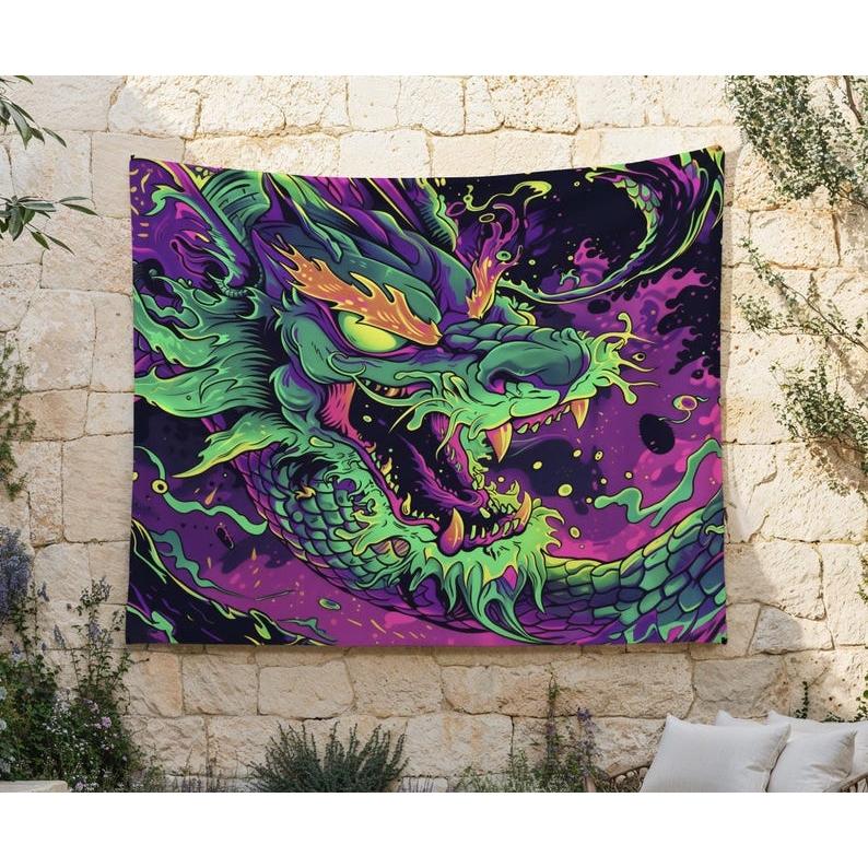 dragon tapestry 75x100 чёрный