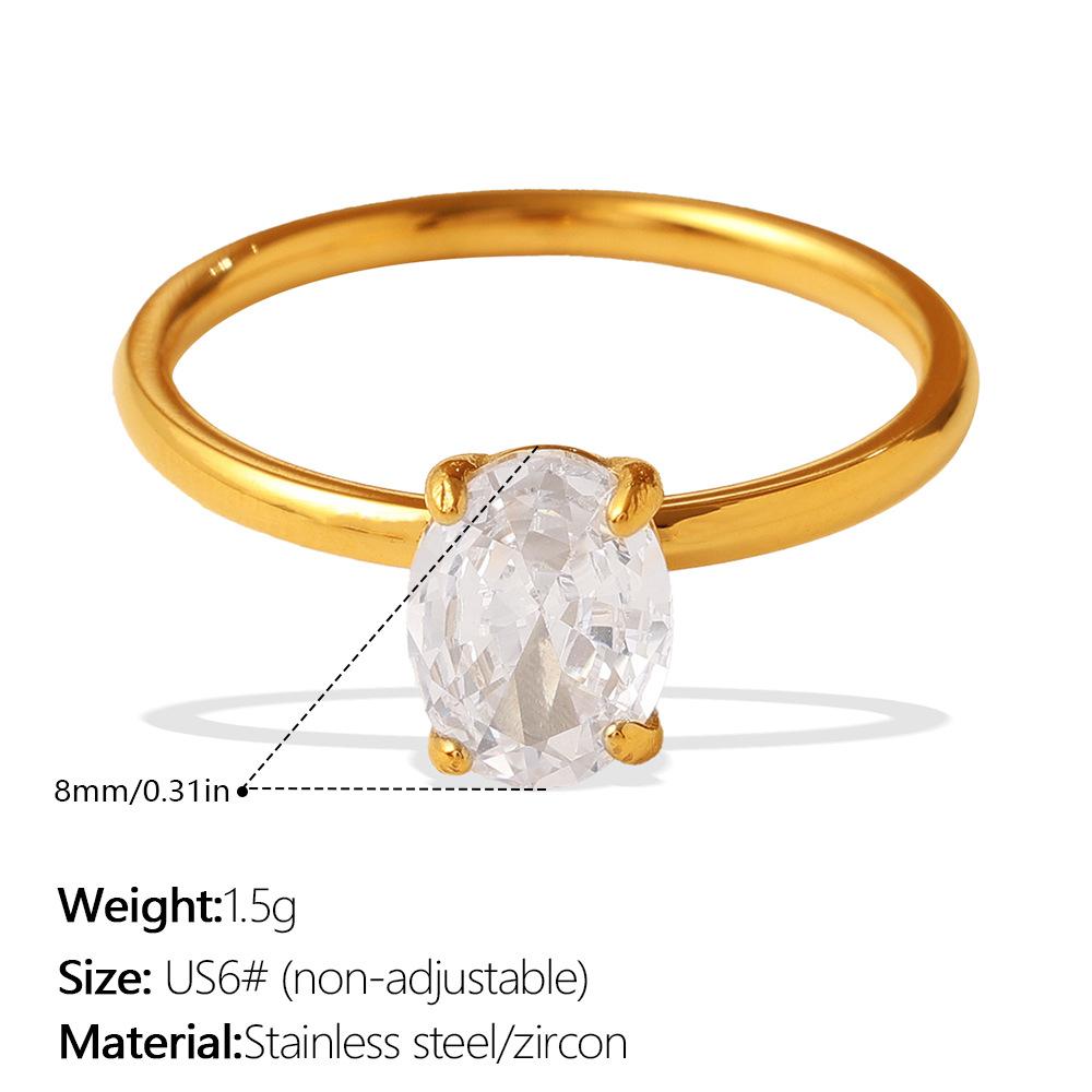 Simple wind sugar cube multi-layer diamond-encrusted zircon open ring women's stainless steel light luxury unique adjustable ring