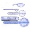 5pcs Plastic Goniometer Set 6/8/10inch Spinal Goniometer  Joint Mobility Assessment