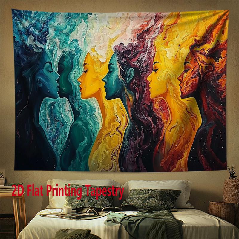 

Vortex oil painting watercolor Digital printing polyester wall tapestry suitable use in living rooms bedrooms offices bars party 74x94cm(29x37in)