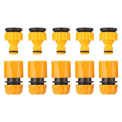 10pcs Plastic Garden Hose Connectors for 3/4 Inch and 1/2 Inch Water Taps Used In Lawn and Car Wash Applications
