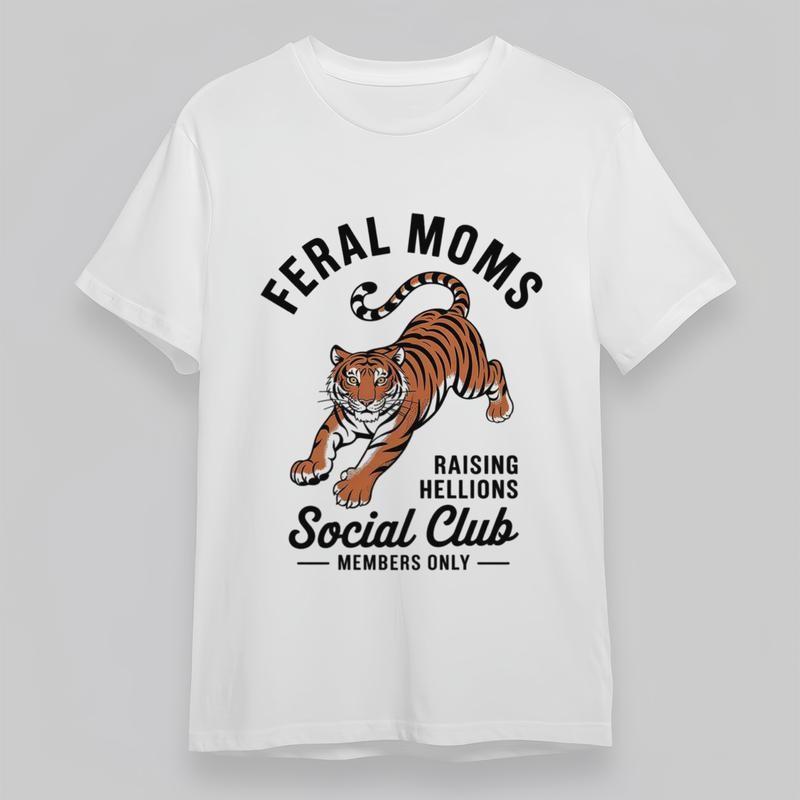

Women s Oversize Breathable Classic T-Shirt Leaping Tiger Graphic With Stars Tee 3XL