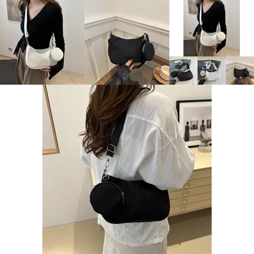 2024 New High-style Fashionable Lightweight Luxury Unique Shoulder Bag In Black And White