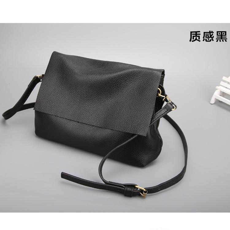 

2025 New Multi-layer Storage Genuine Leather Simple Women s Shoulder Bag Fashionable Versatile Casual Cowhide Crossbody Small Square Bag чёрный