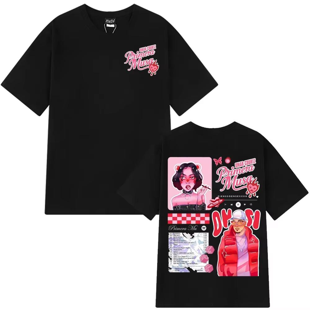 

Rapper Omar Courtz Primera Musa Tour 2026 Graphics Cotton Mens Tshirt Fashion Retro Unisex Oneck Short Sleeve Shirt S