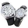 [Citizen] Q&Q H008H009-304 Pair Watch, Solar Powered, Retro Design, Leather Strap, White & Black (Domestic Genuine Product)