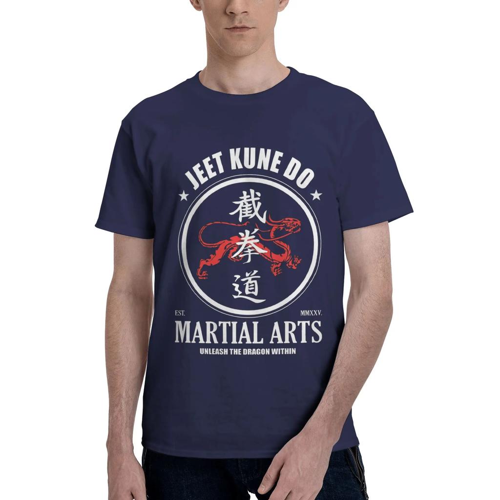 Unleash the Dragon Within Jeet Kune Do Dragon Power 100 Cotton TShirt Mens Fashion T Shirts Men ONeck Short Sleeve S6XL