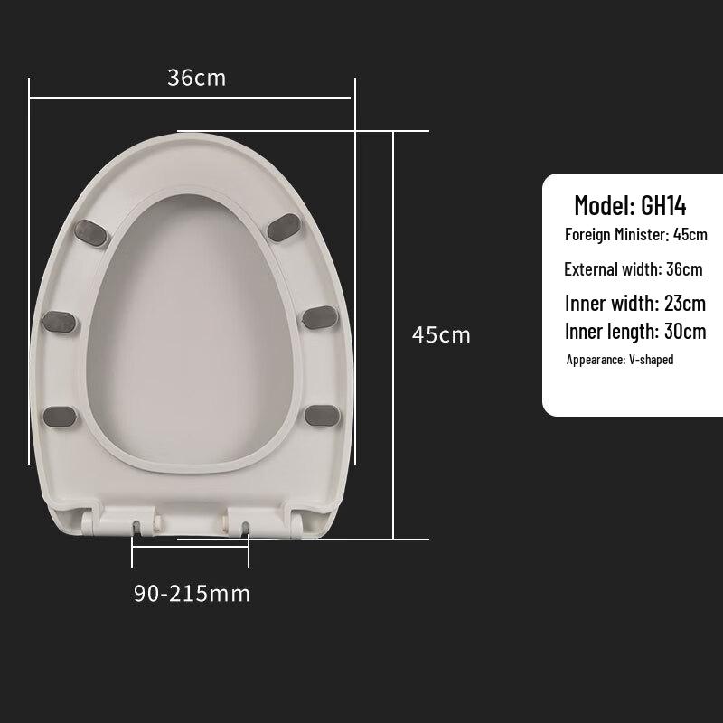 MDNG Quick Release Thickened V-Shape Toilet Seat