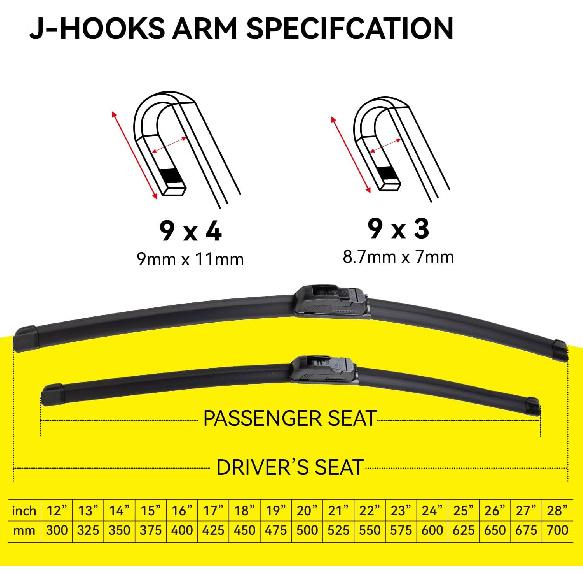 DOGTAIL 22 Inch Wiper Blades For Ford F150 2009-2025 F250 2009-2025 Ford Expedition 2007-2025, All Season Automotive Replacement Scrubblade Front